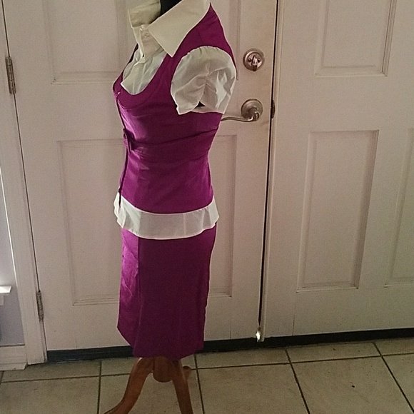 Belted Corset hook Silk Bebe Skirt Set - Picture 3 of 8